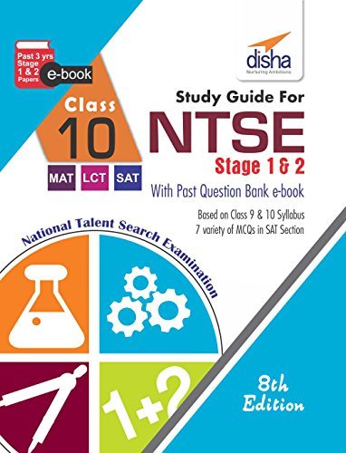 Book Cover Study Guide for NTSE (SAT, MAT & LCT) Class 10 with Stage 1 & 2 Past Question Bank eBook