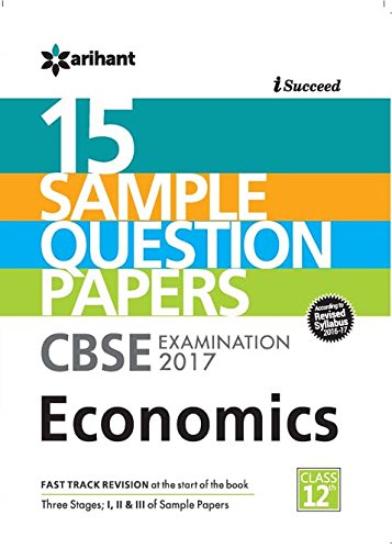 Book Cover CBSE 15 Sample Papers Economics for Class 12