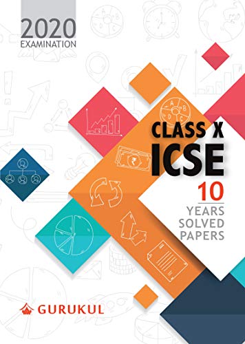 Book Cover 10 Years Solved Papers: ICSE Class 10 for 2020 Examination