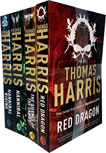 Book Cover Hannibal Lecter Series Collection 4 Books Set by Thomas Harris (Red Dragon, Silence Of The Lambs, Hannibal, Hannibal Rising)