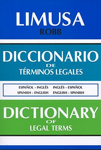 Book Cover Diccionario de Terminos Legales (Edición bilingüe: español-inglés)