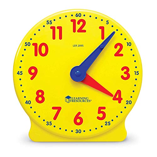 Book Cover Learning Resources LER2095 Big Time Student, Teaching & Demonstration Clock, 12 Hour, Ages 5 12Hr, Multicoloured