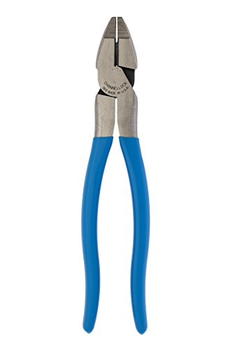 Book Cover Channellock 369 9.5-Inch Lineman's Pliers | Xtreme Leverage Technology (XLT) Requires Less Force to Cut than Other High-Leverage Models | Forged from High Carbon Steel | Made in the USA, Blue Handle