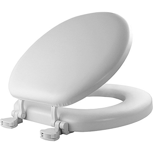 Book Cover Mayfair 13EC 000 Soft Toilet Seat Easily Removes, White, 1 Pack Round