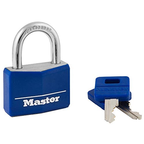 Book Cover Master Lock 142DCM Covered Aluminum Keyed Padlock, 1-Pack, Blue
