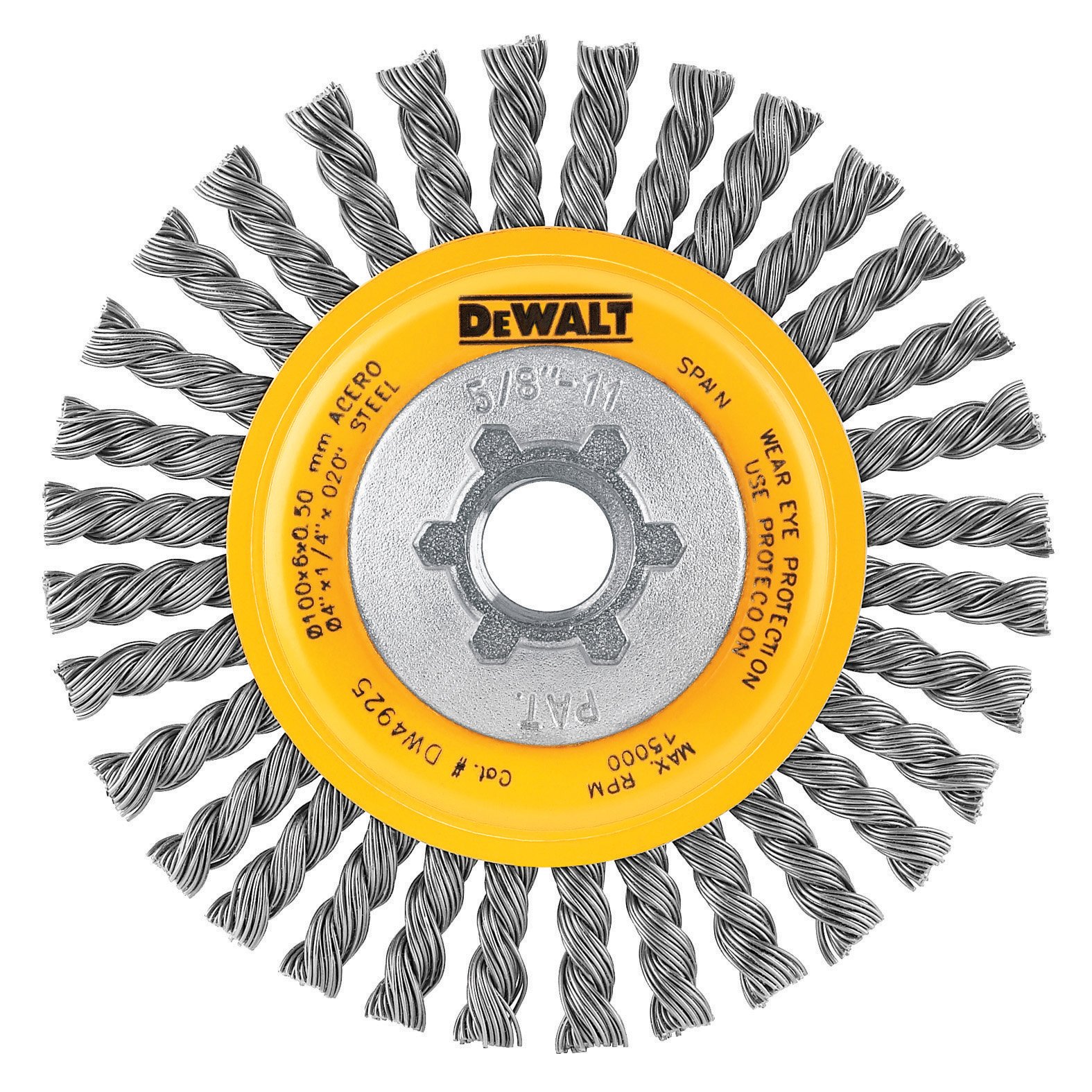 Book Cover DEWALT Wire Wheel, Stringer Bead, 4-Inch (DW4925)
