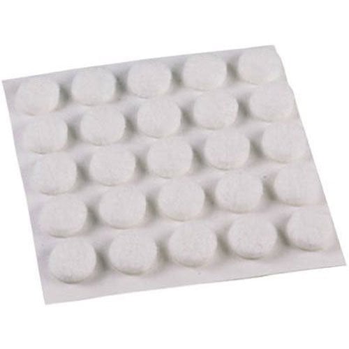Book Cover Feltgard Available Shepherd Hardware 9957 3/8-Inch Self-Adhesive Felt Furniture Pads, 75-Pack, White, Set of 75 Pieces
