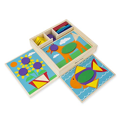 Book Cover Melissa & Doug Beginner Wooden Pattern Blocks Educational Toy