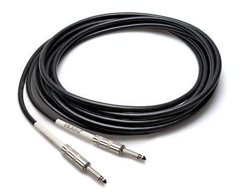 Book Cover Hosa GTR-205 Straight to Straight Guitar Cable, 5 Feet , Black