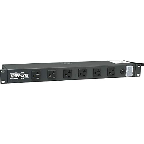 Book Cover Tripp Lite 14 Outlet Network-Grade Rackmount PDU, 15A Surge Protected Power Strip, 15ft Cord with 5-15P (DRS-1215)