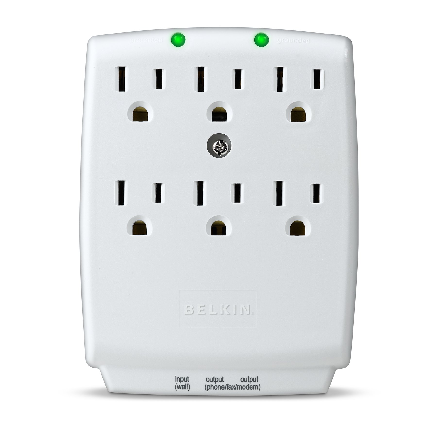Book Cover Belkin 6-Outlet SurgeMaster Wall-Mount Surge Protector, 1045 Joules (F9H620-CW), Discontinued by Manufacturer