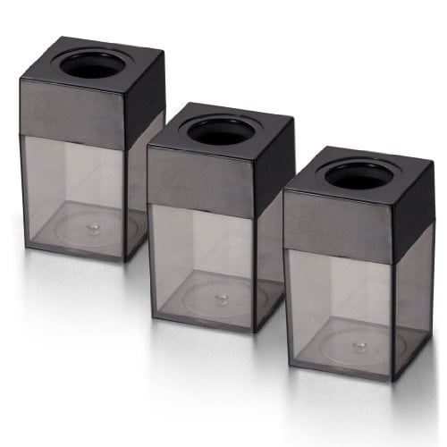 Book Cover OfficemateOIC Small Clip Dispenser, Smoke/Black, 3-Pack (93693)