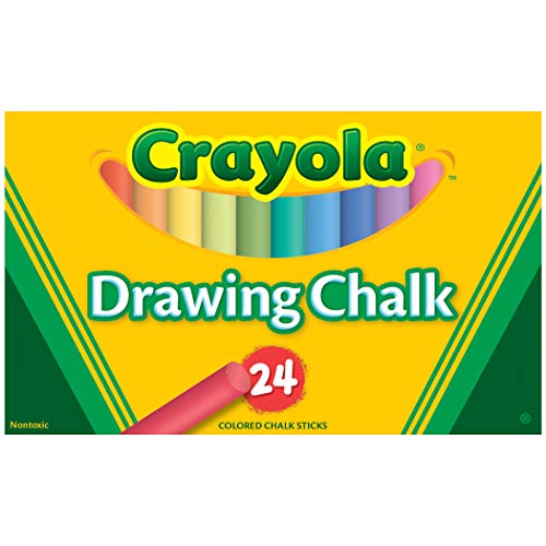Book Cover Crayola Binney and amp Smith (R) Drawing Chalk, Assorted Colors, Box of 24, Acrylic, Multicolour, 14.73x8.89x2.66 cm