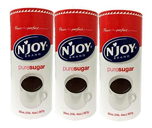 Book Cover Njoy Sugar, 20 Oz. Canisters, Pack Of 3