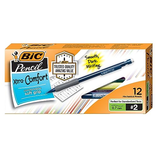 Book Cover BIC Xtra-Comfort Mechanical Pencil, Medium Point (0.7mm), 12 Count