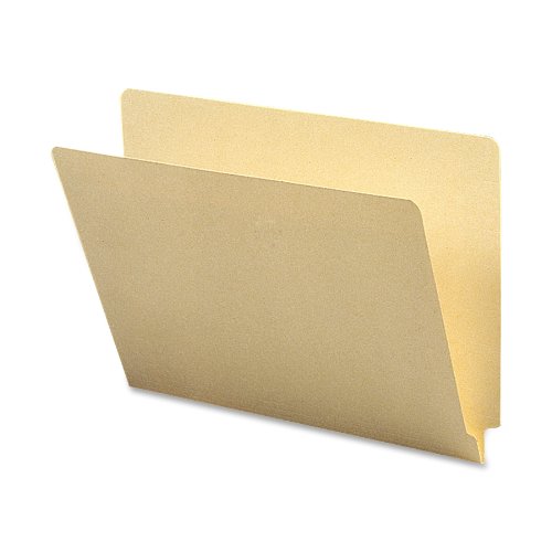 Book Cover Smead End Tab File Folder, Straight-Cut Tab, Letter Size, Manila, 100 per Box (24100)