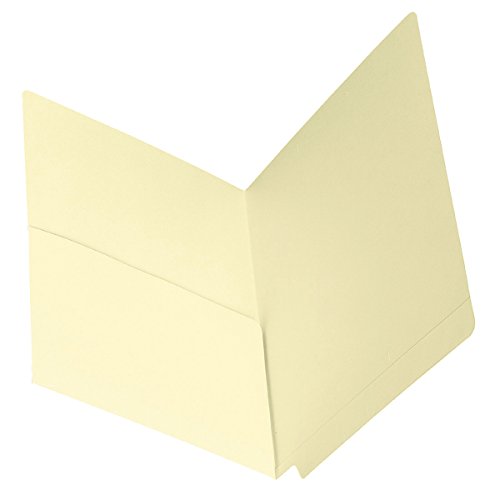 Book Cover Smead End Tab File Pocket, Shelf-Master Reinforced Straight-Cut Tab, 1 Pocket, Letter Size, Manila, 50 per Box (24115)