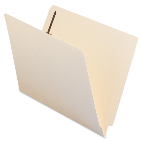 Book Cover Smead Heavyweight End Tab Fastener File Folder, Shelf-Master Reinforced Straight-Cut Tab, 2 Fasteners, Letter Size, Manila, 50 per Box (34215)