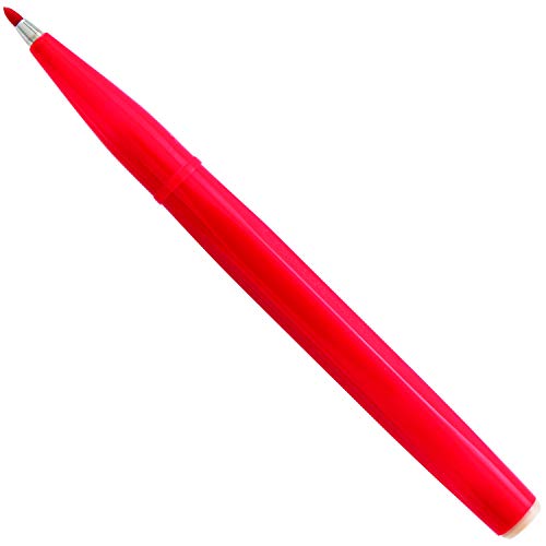Book Cover Pentel Sign Pen Fiber-Tipped Pen, Red Ink, Box of 12 (S520-B)