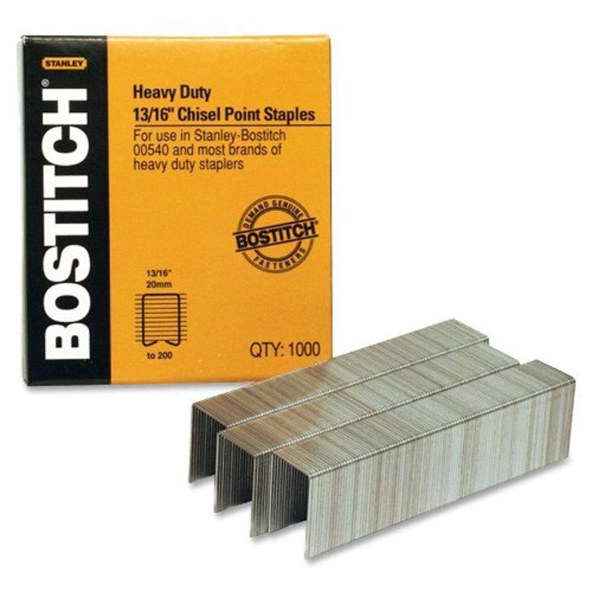Book Cover Bostitch Heavy Duty Premium Staples, Staples 130-165 Sheets, 13/16