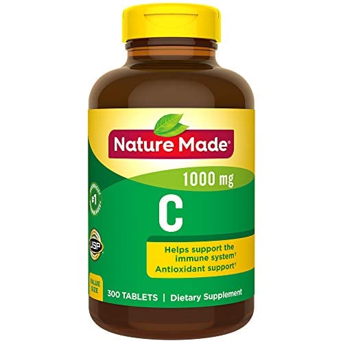 Book Cover Nature Made Vitamin C 1000 mg, 300 Tablets, Helps Support the Immune System† (Packaging May Vary)