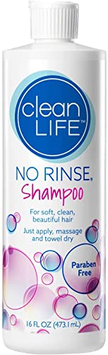 Book Cover No-Rinse Shampoo, 16 fl oz - Leaves Hair Fresh, Clean and Odor-Free, Rinse-Free Formula