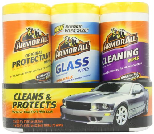 Book Cover Armor All Auto Care Cleaning Pack (75 Wipes)