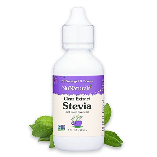 Book Cover NuNaturals NuStevia Clear Extract Stevia Natural Liquid Sweetener, 2 Ounce