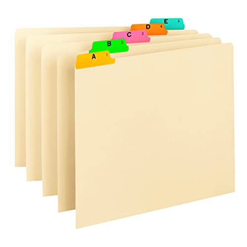 Book Cover Smead 50180 Recycled Top Tab File Guides, Alpha, 1/5 Tab, Manila, Letter (Set of 25)