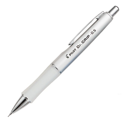 Book Cover PILOT Dr. Grip Limited Mechanical Pencil, 0.5mm, Metallic Platinum Barrel, Single Pencil (36173)