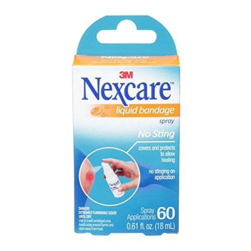 Book Cover Nexcare No-Sting Liquid Bandage .61 Fluid Ounces, Clear (118-03)