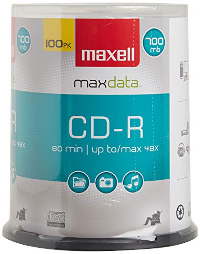 Book Cover Maxell 648200 Premium Quality Recording Surface Noise Free Playback 700Mb CD-Recordable 48x Write Speeds