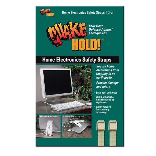 Book Cover QuakeHold! 4172 Home Electronic Safety Strap, Grey
