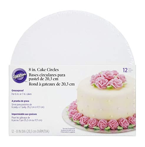 Book Cover Wilton Disposable Cake Boards, 20cm (8in), pack of 12