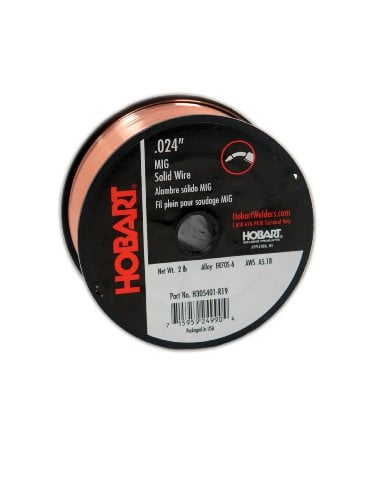 Book Cover Hobart H305401-R19 2-Pound ER70S-6 Carbon-Steel Solid Welding Wire, 0.024-Inch