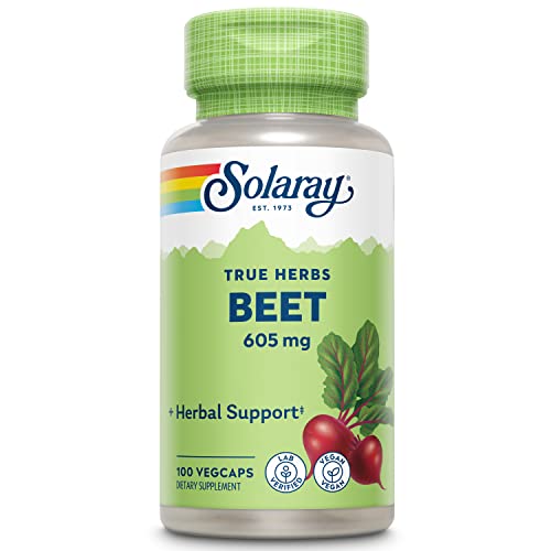 Book Cover SOLARAY Beet Root 605mg | May Support Cardiovascular Health & Athletic Performance, Kidney, Liver & Blood Health | Non-GMO | Vegan | 100 VegCaps