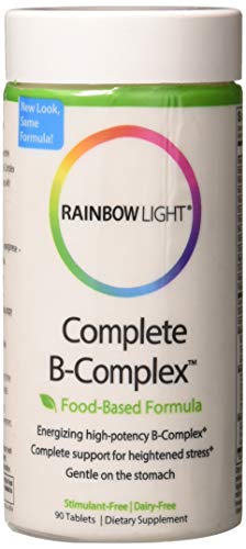 Book Cover Rainbow Light - Complete B-Complex, 90 Count, Food Based, Energy Support