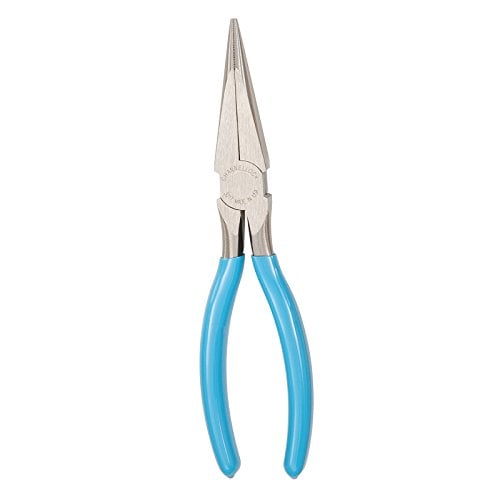 Book Cover Channellock 3017 8-Inch Long Nose Plier, Blue
