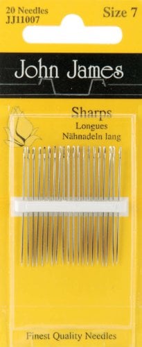 Book Cover Sharps Hand Needles-Size 7 20/Pkg