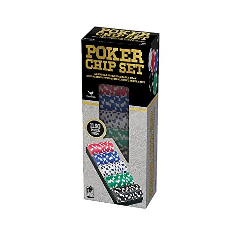 Book Cover 100 Ct. Poker Chips Set 11.5 gram (styles will vary)