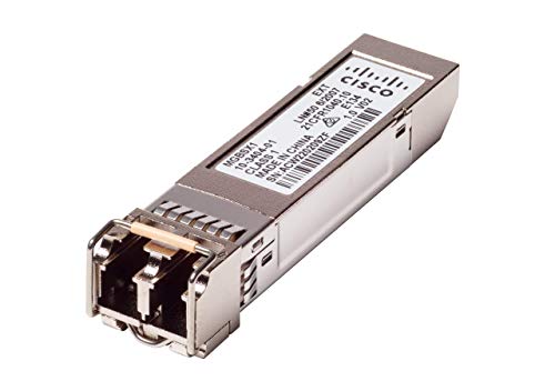 Book Cover Cisco MGBSX1 SFP Transceiver with Gigabit Ethernet (GbE) 1000BASE-SX Mini-GBIC (MGBSX1)