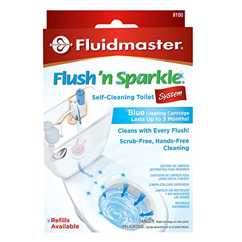 Book Cover Fluidmaster 8100 Flush 'n Sparkle Automatic Toilet Bowl Cleaning System, Blue