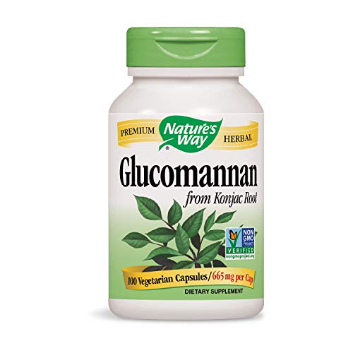 Book Cover Nature's Way Premium Herbal Glucomannan from Konjac Root 665 mg per capsule, 100 Vcaps (Packaging May Vary)