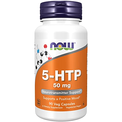 Book Cover NOW Supplements, 5-HTP (5-hydroxytryptophan) 50 mg, Neurotransmitter Support*, 90 Veg Capsules