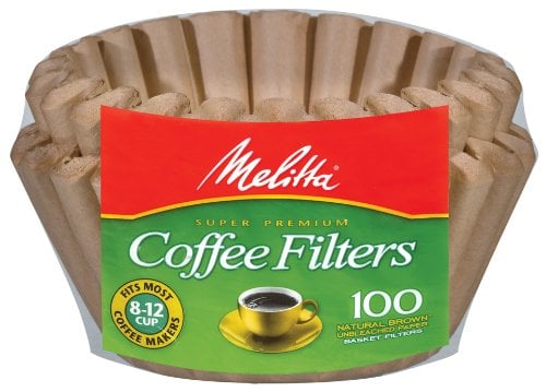 Book Cover Melitta Basket Coffee Filters Natural Brown Unbleached 100 Count
