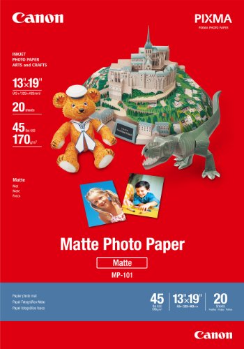 Book Cover Canon Photo Paper Matte, 13 x 19 Inches, 20 Sheets (7981A011)