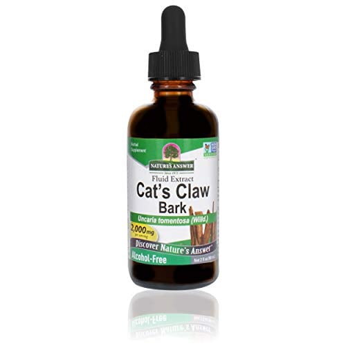 Book Cover Nature's Answer Cat's Claw Inner Bark | Supports Healthy Joint & Muscle Function | Gluten-Free, Alcohol-Free, Vegan, Kosher Certified & No Preservatives 2oz