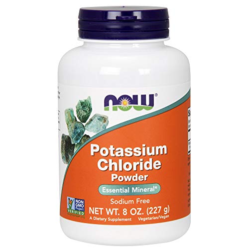 Book Cover NOW Supplements, Potassium Chloride Powder, Certified Non-GMO, Essential Mineral*, 8-Ounce