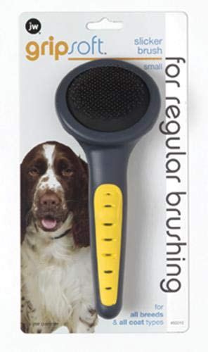 Book Cover JW Pet Company GripSoft Slicker Brush Dog Brush, Small