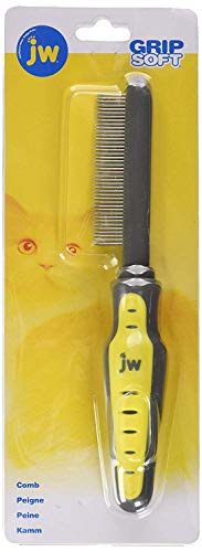 Book Cover WJ Gripsoft Grooming Cat Comb, Pack of 2